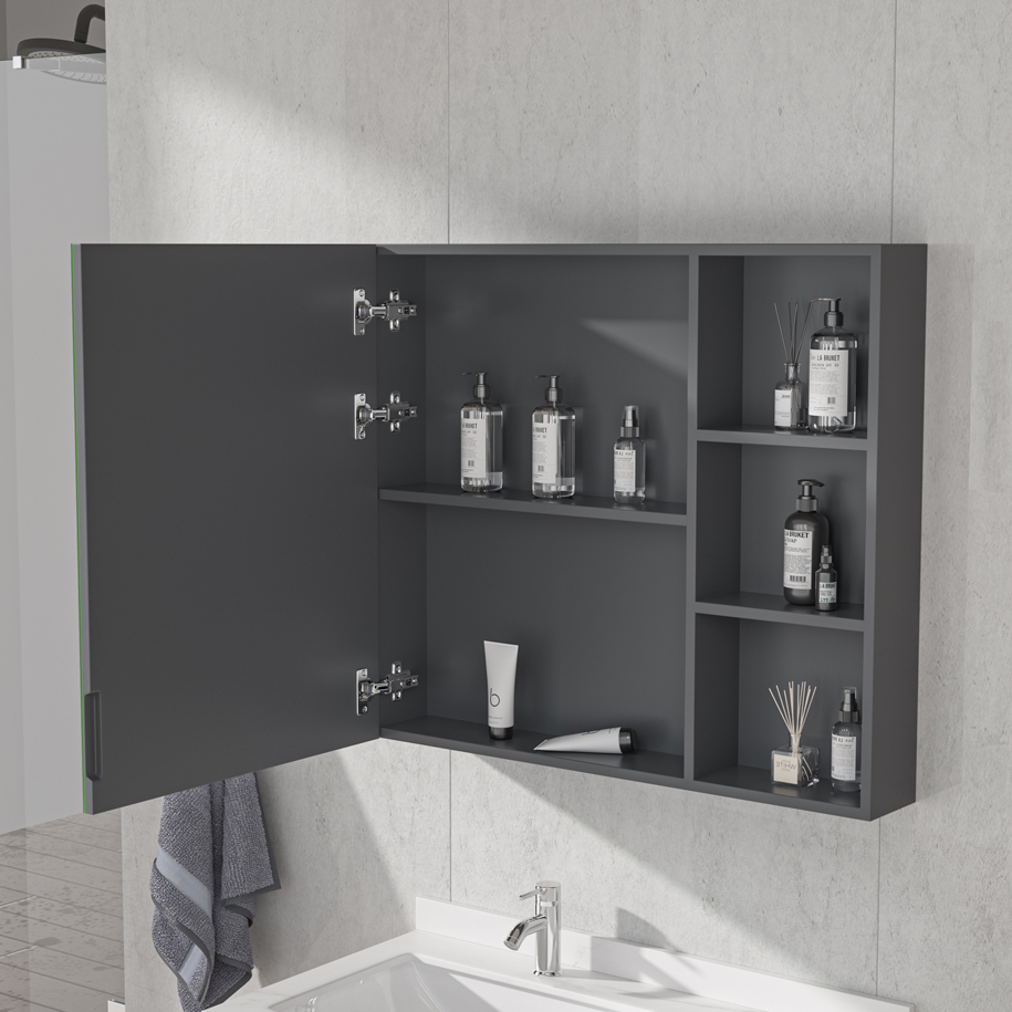Grey finish for a modern bathroom