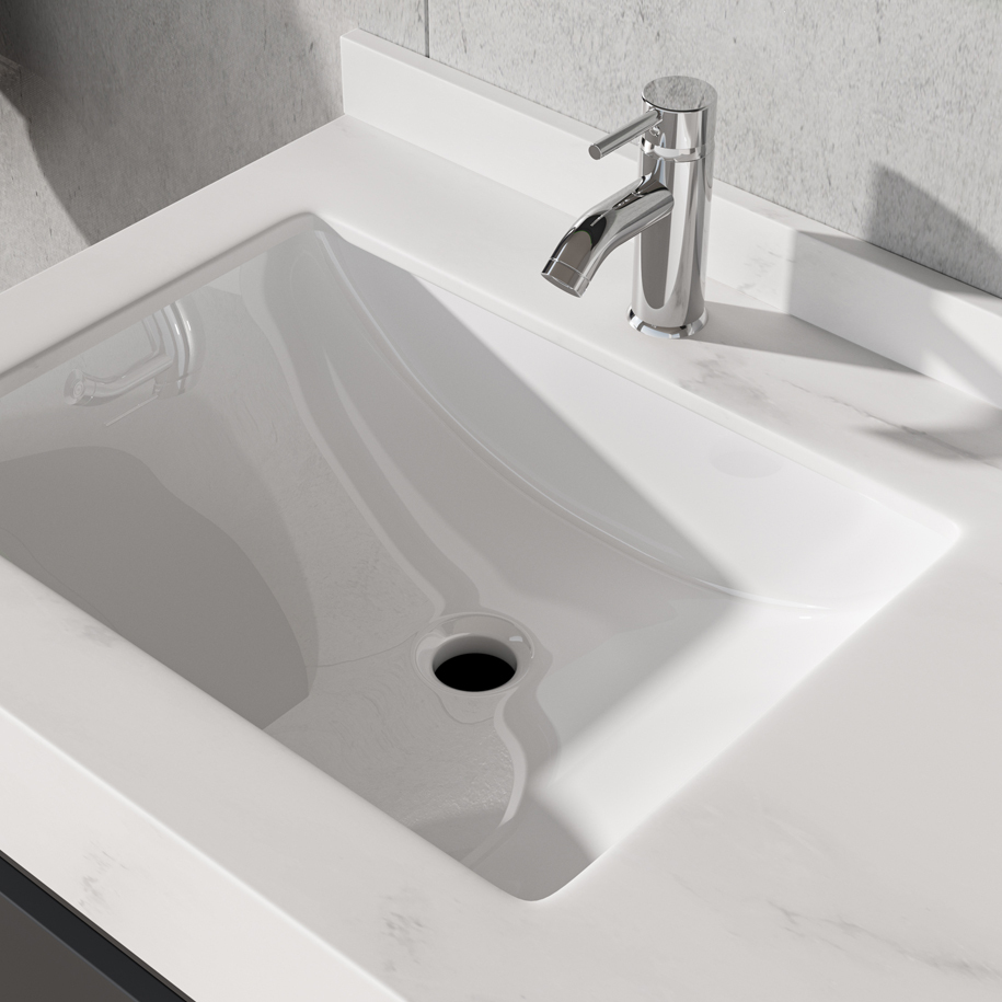 Grey finish that pairs with tiles and fittings