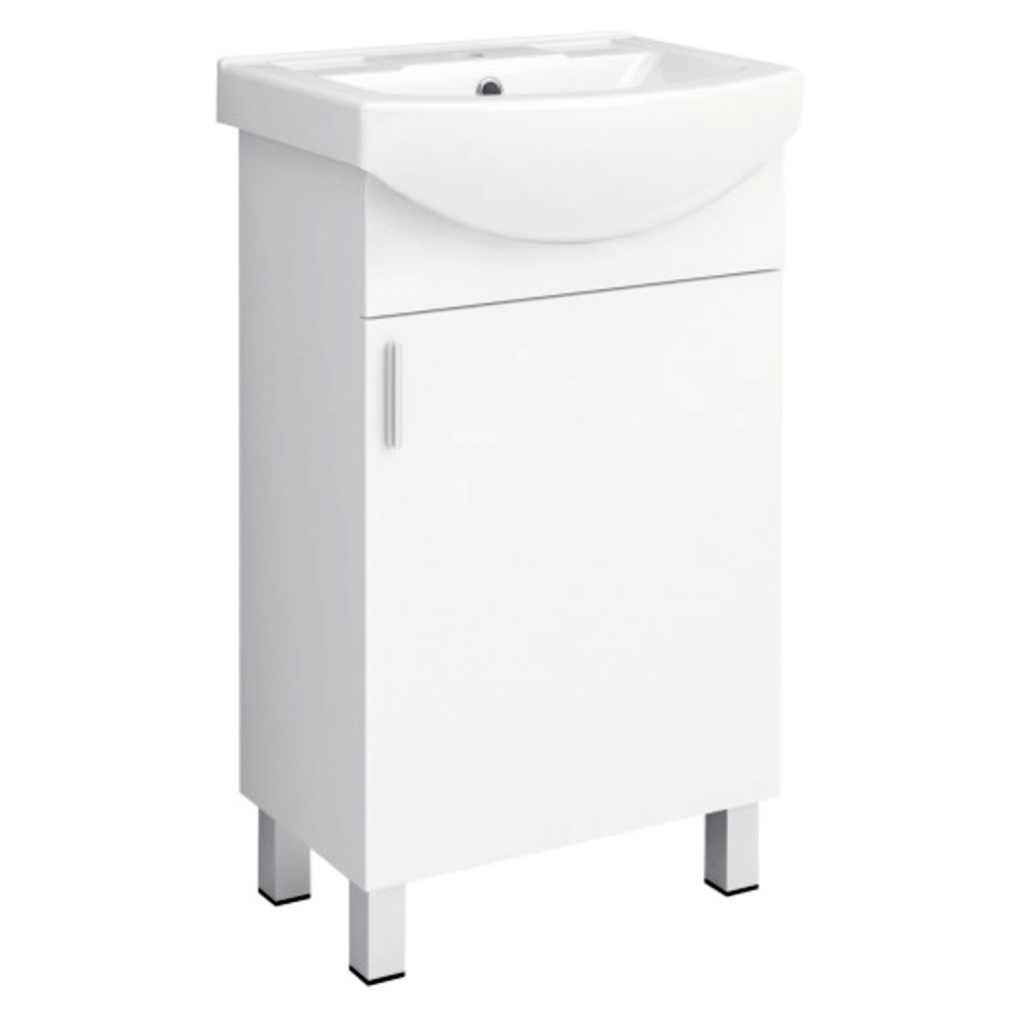 INTER CERAMIC ALORA Bathroom Vanity Unit with Basin, 50 cm, White
