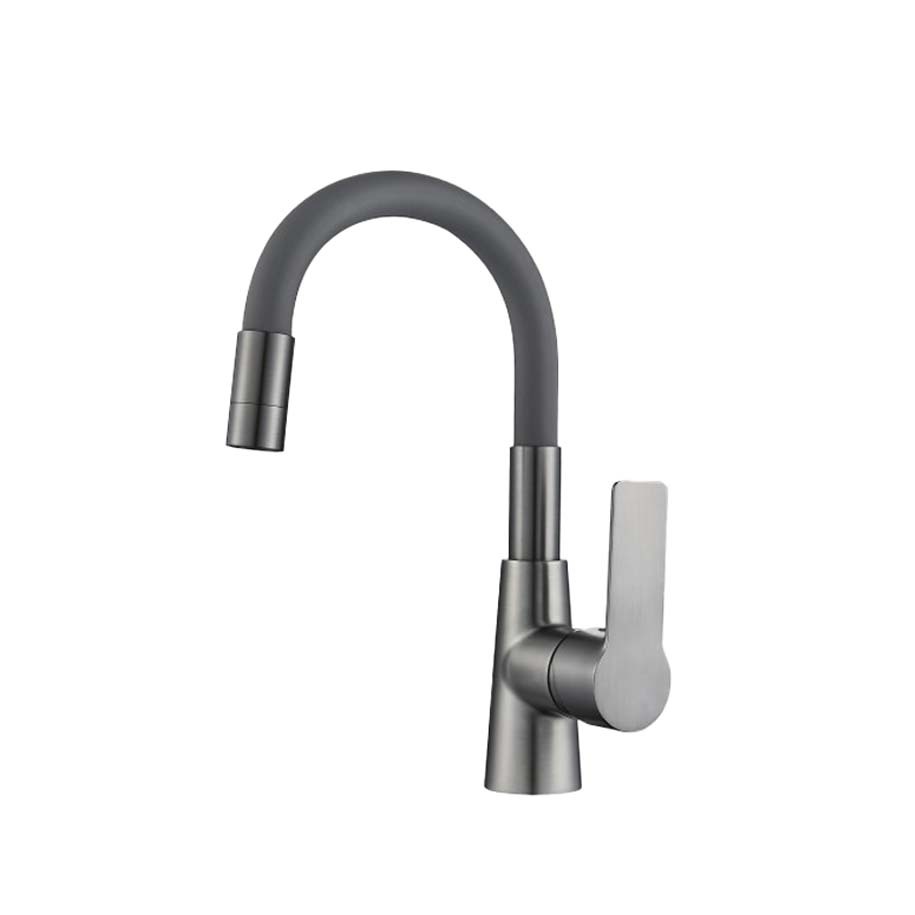 INTER CERAMIC ALISADO GUN GRAY 124211 7113GG Basin Mixer