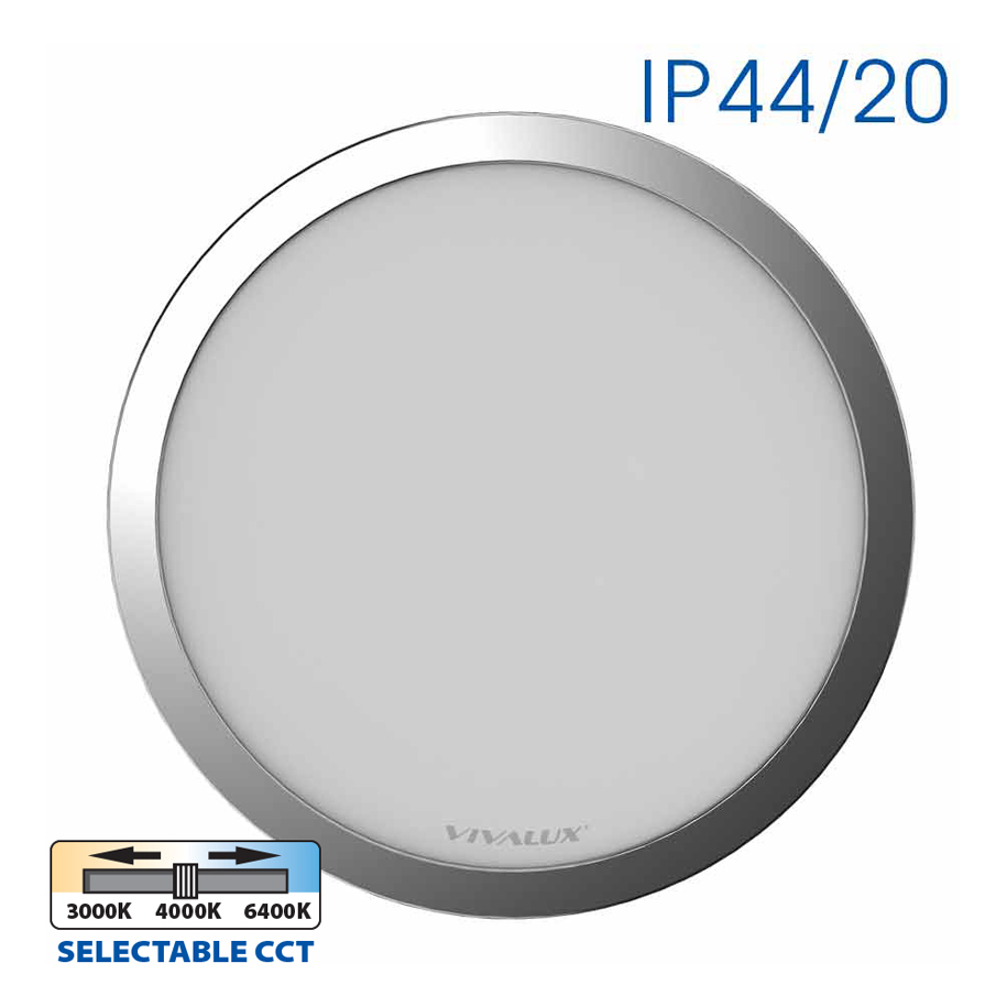 LED плафон VIVALUX NEBULA LED 12/18/24 W, 3000-4000-6000 K Ø30 cm