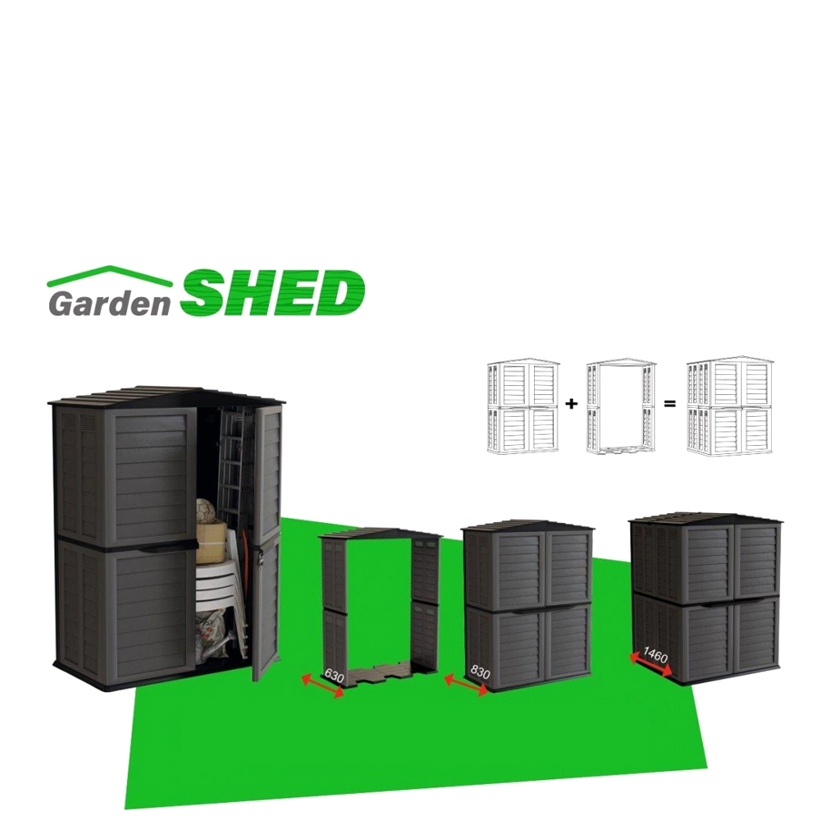 Double-skin walls in 100% recycled polypropylene