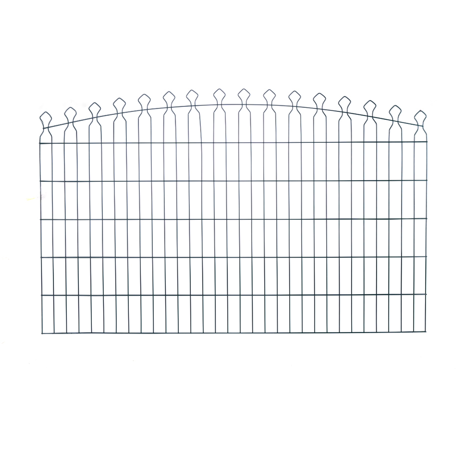 ROSSIMA ARCO Fence Panel 1.69 x 2.01 m, Green Polyester Coating