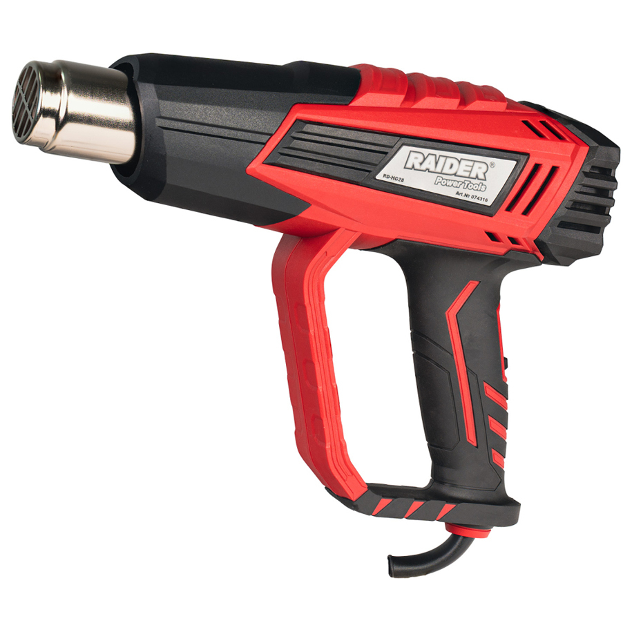 RAIDER RD-HG28 Hot Air Gun, 2000 W, LCD Display, Case with Accessories