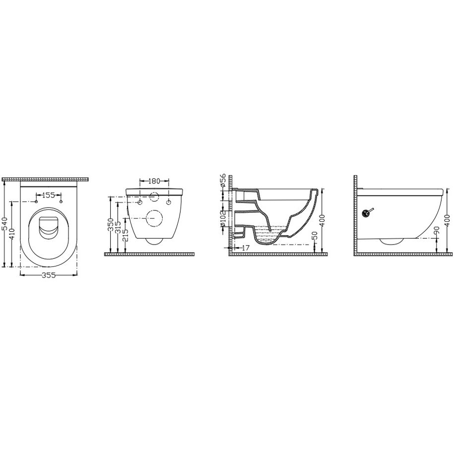 Bidet fitting with built-in mixer