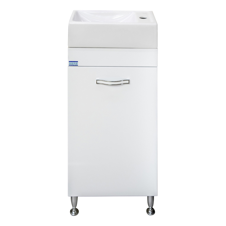 GERA VANESA 40 Bathroom Vanity Unit with Basin, PVC, White, 40 cm