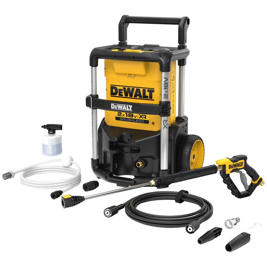 DEWALT DCMPW1600N-XJ Cordless Pressure Washer, 36 V, 110 bar (Bare Tool)