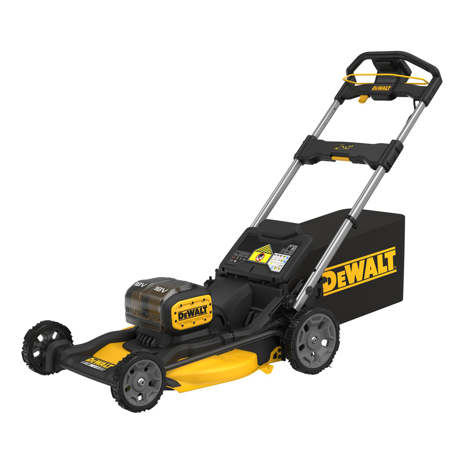 DEWALT DCMWP134N-XJ Cordless Brushless Lawn Mower, 2x18V XR, 53 cm Cutting Width, Bare Tool