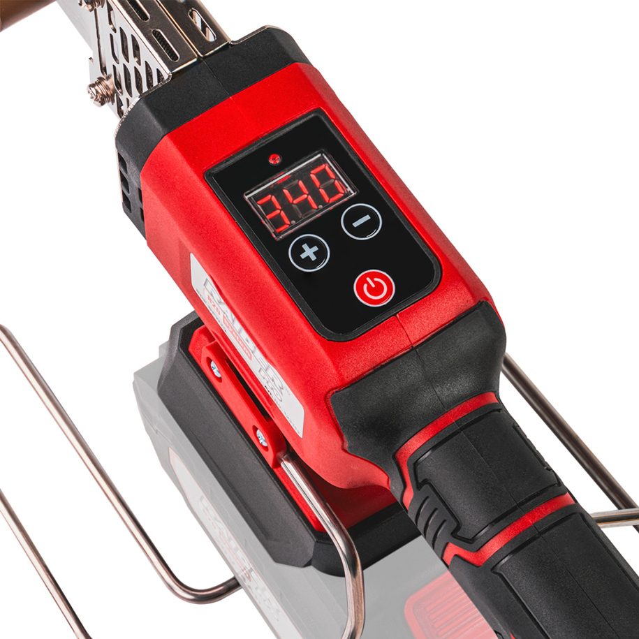 Digital display with precise temperature up to 340 °C