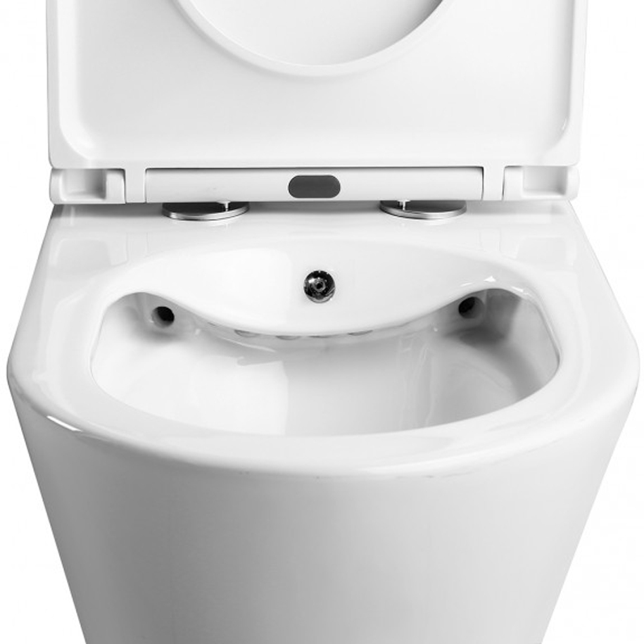 Back outlet and bottom water inlet