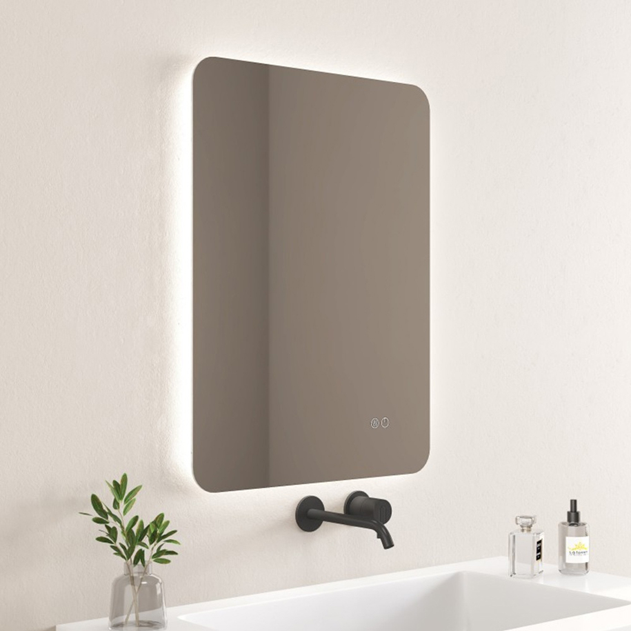 Anti-fog heater for a clear reflection after a shower