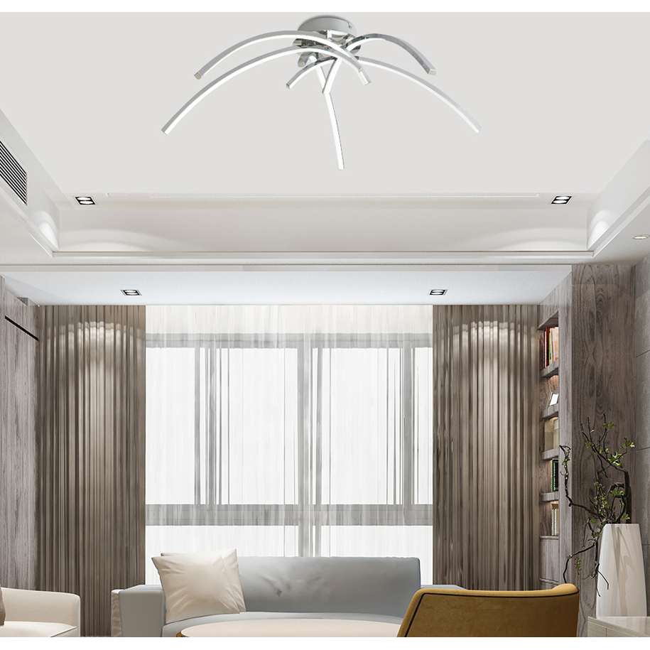 LED плафон VIVALUX LOREIN LED 36W, 2620 lm, CCT-switch 3000-4000-6400K, Ø60 cm, хром