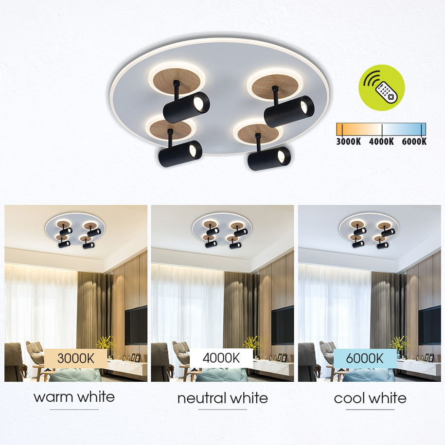 LED плафон VIVALUX DOROTHY LED 74W CCT 3000-6000K 4903 lm Ø50 cm с дистанционно
