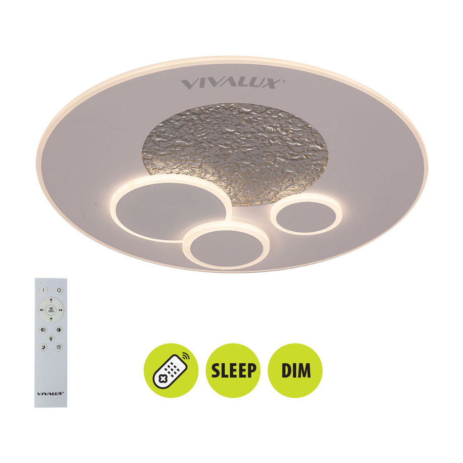 LED плафон VIVALUX ALIS LED 64 W, 3000-6000 K, 3679 lm, Ø50 cm, с дистанционно управление