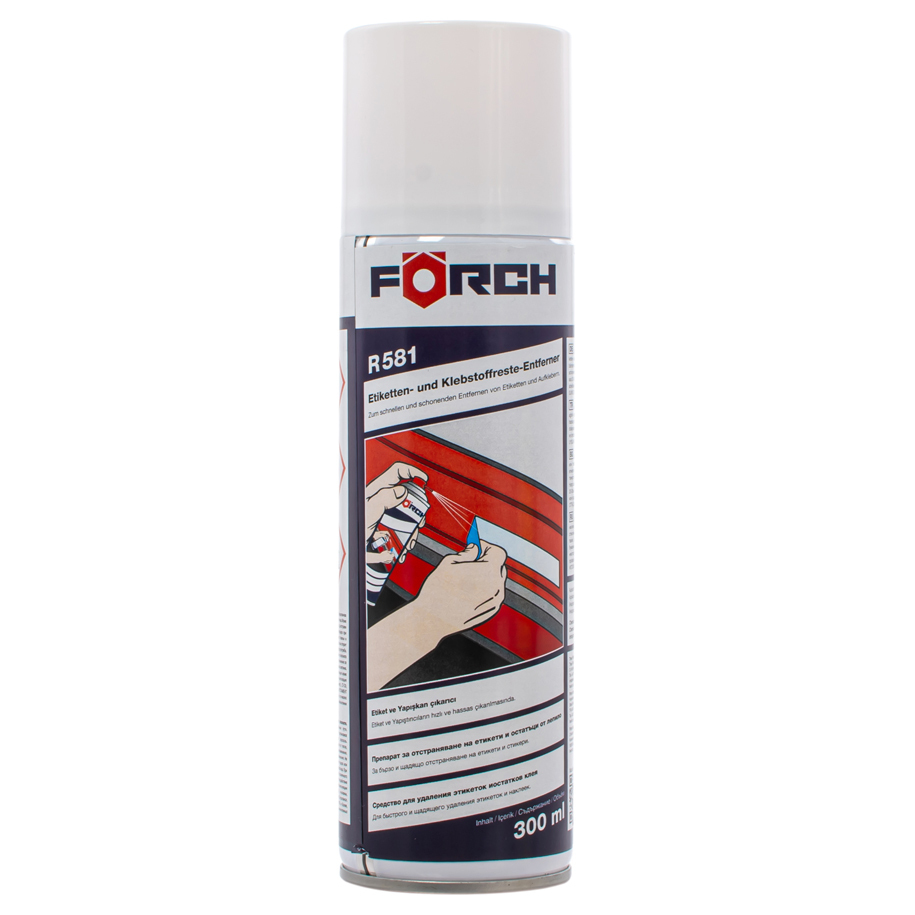 Softens the adhesive instead of scraping