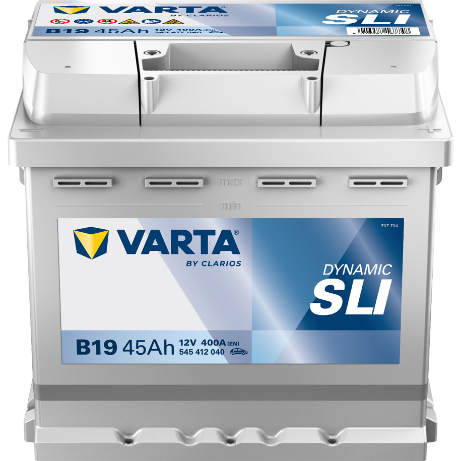 VARTA DYNAMIC SLI 45Ah 12V Car Battery, 400 A Cold Cranking