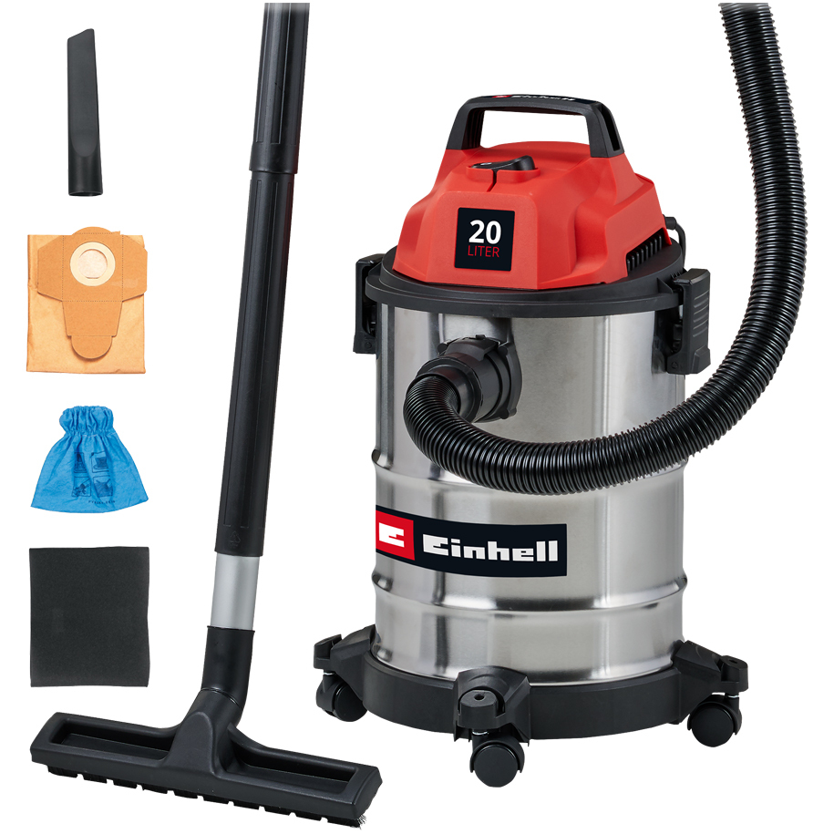 Einhell TC-VC 2045 S Wet/Dry Vacuum Cleaner, 900 W, 20 l