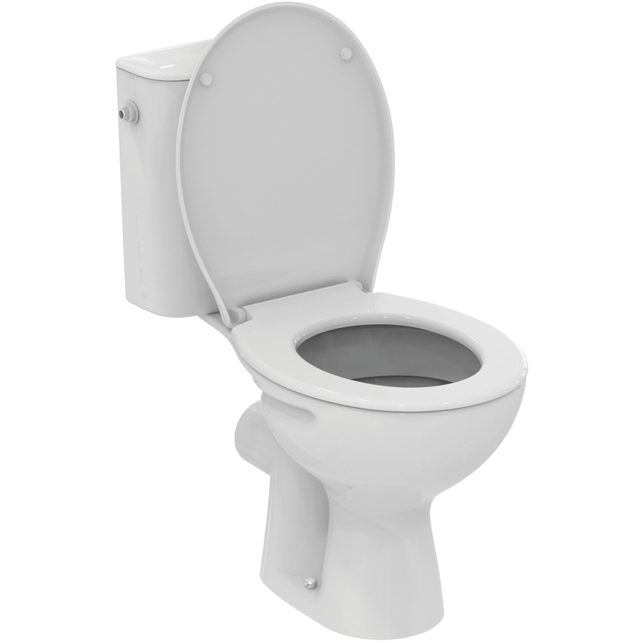 Моноблок Ideal Standard Alpha W009401, бял, хоризонтално оттичане, с капак
