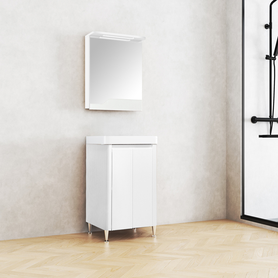 PVC body built for humid bathrooms