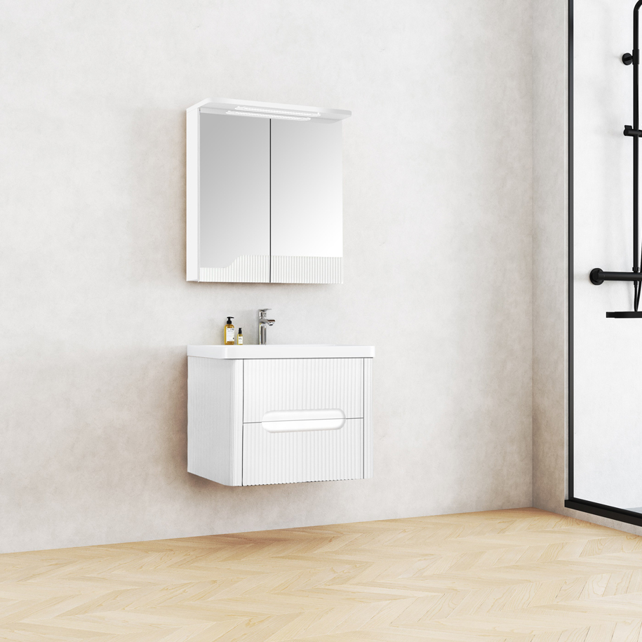 White finish that suits any bathroom