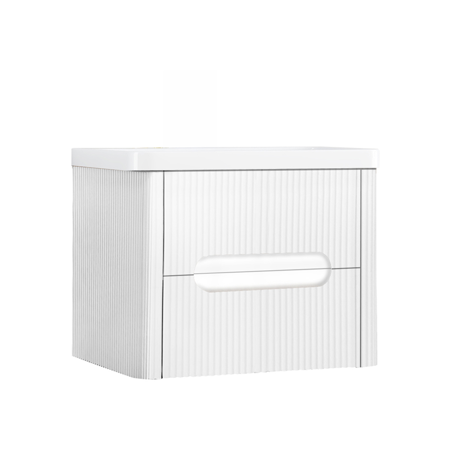 INTER CERAMIC Bathroom Vanity Unit with Basin, White, 49 cm