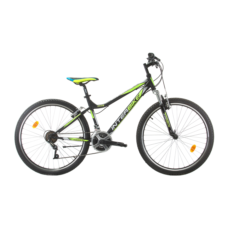 Планински велосипед INTERBIKE EVEREST 26" BLACK, 18 скорости, стоманена рама