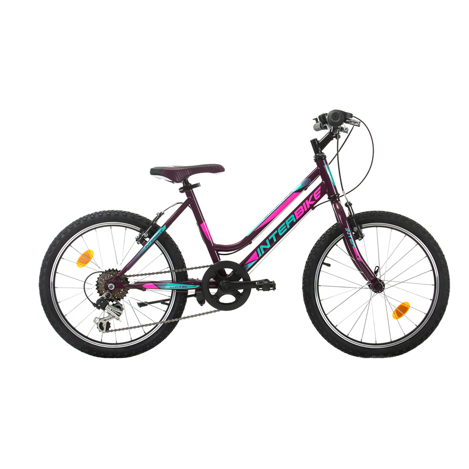 INTERBIKE LUNA 20" VIOLET Kids' Bike, 6 Gears, Steel Frame