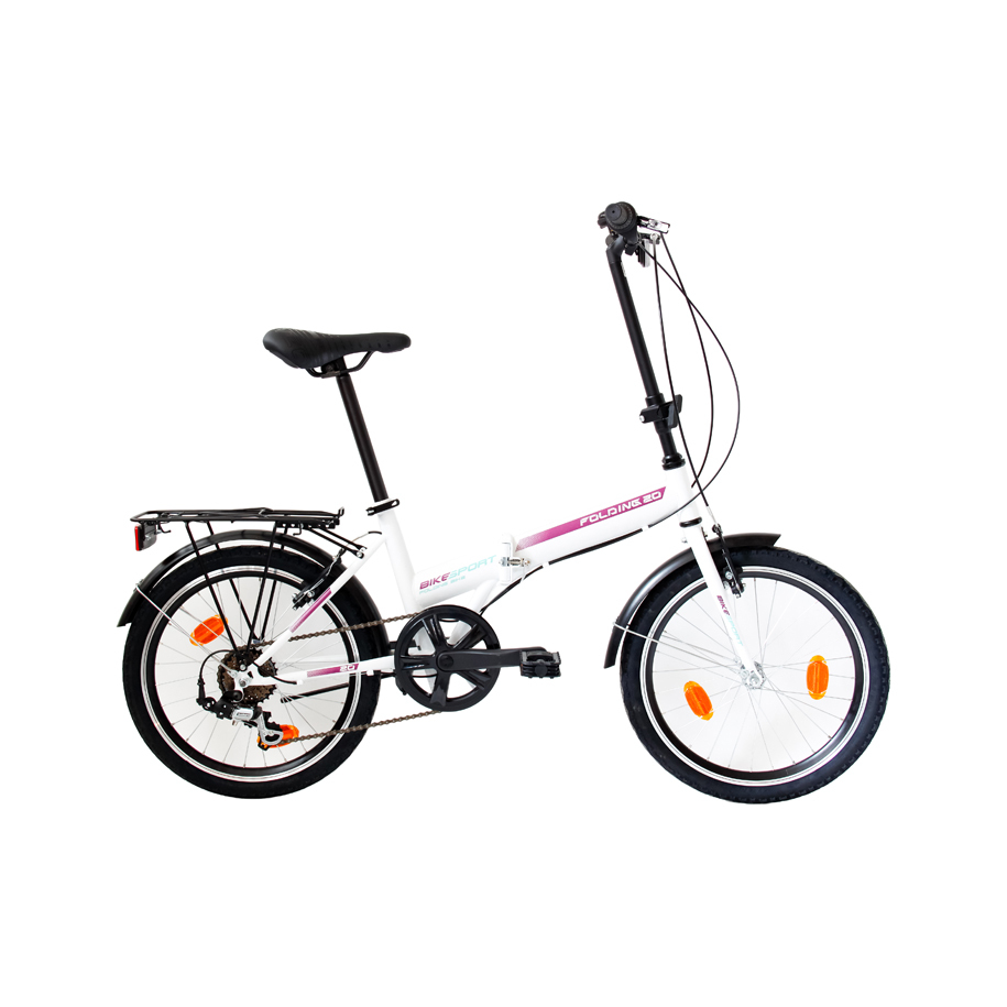 Велосипед BIKESPORT FOLDING 20" WHITE със стоманена рамка