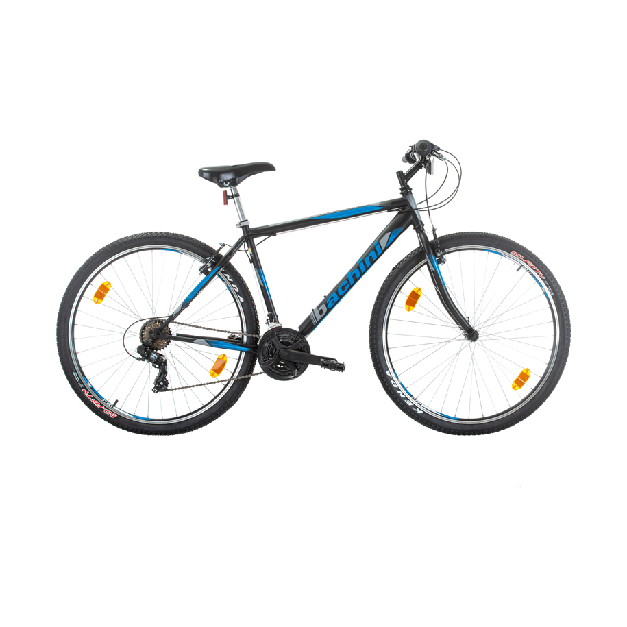 Планински велосипед BACHINI PRO 29" BLACK/BLUE MATT, 21 скорости, стоманена рама
