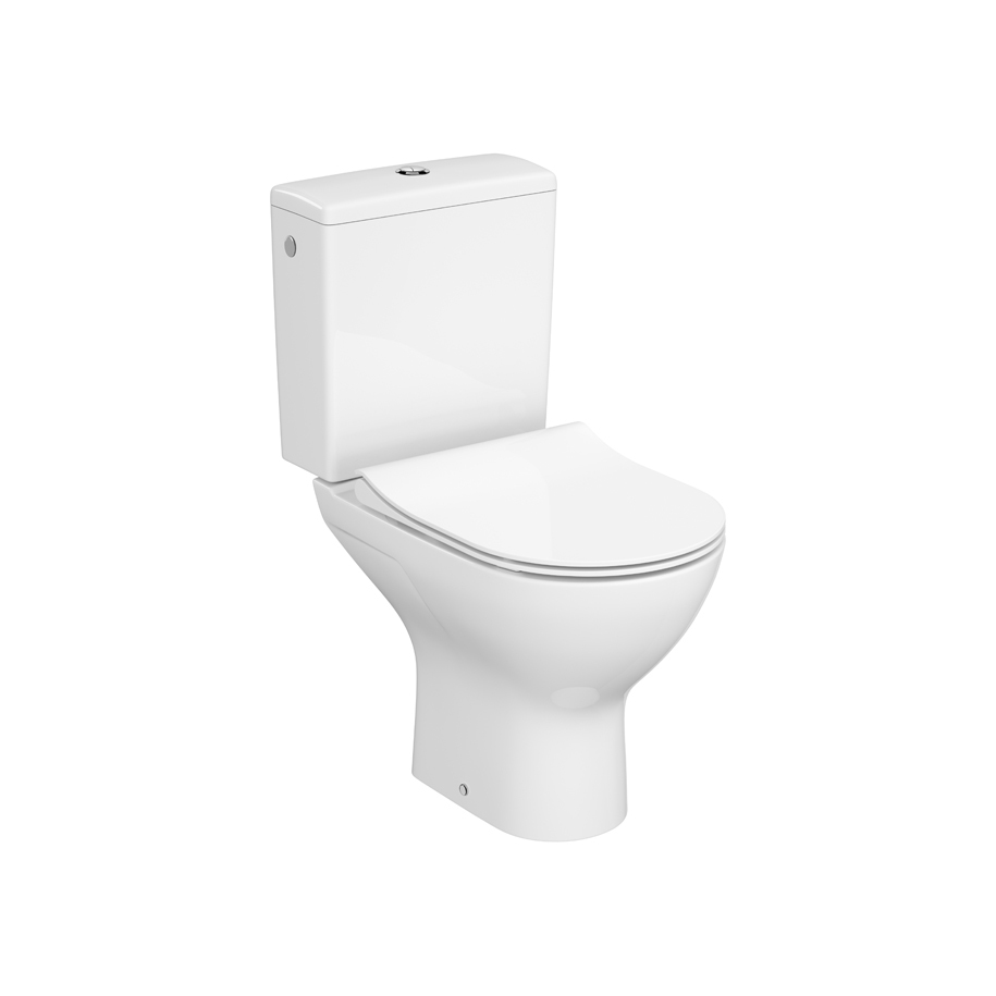 Моноблок CERSANIT COMPACT OVAL VORTEX K103-052 с бавнопадащ капак