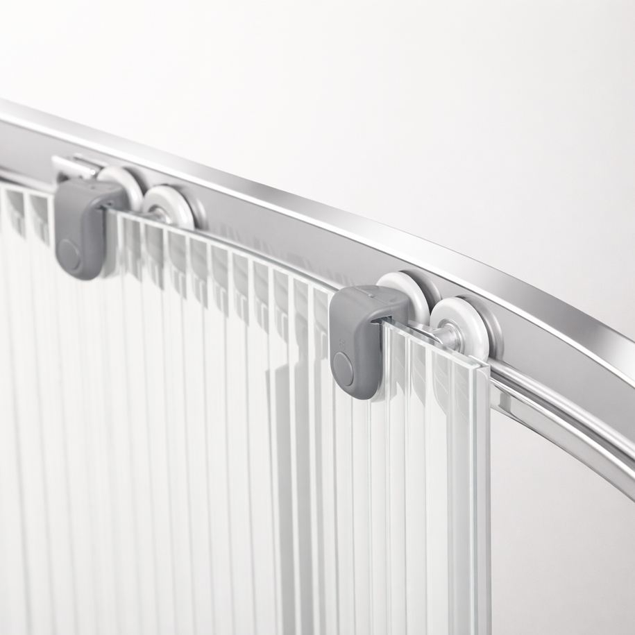 Chrome-finish profiles to match standard fittings
