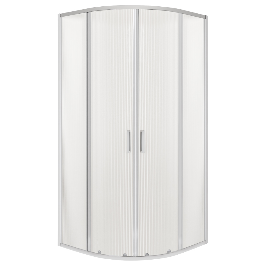 FORMINA BANYO SOHO Shower Cabin 90x90, Quadrant Design, 6 mm Patterned Glass, Chrome