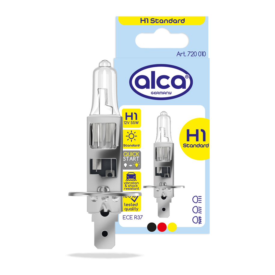 Авто крушка ALCA H1 12V 55W, 1 брой