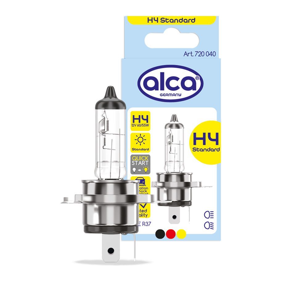 Авто крушка ALCA H4 12V 60/55W, 1 брой