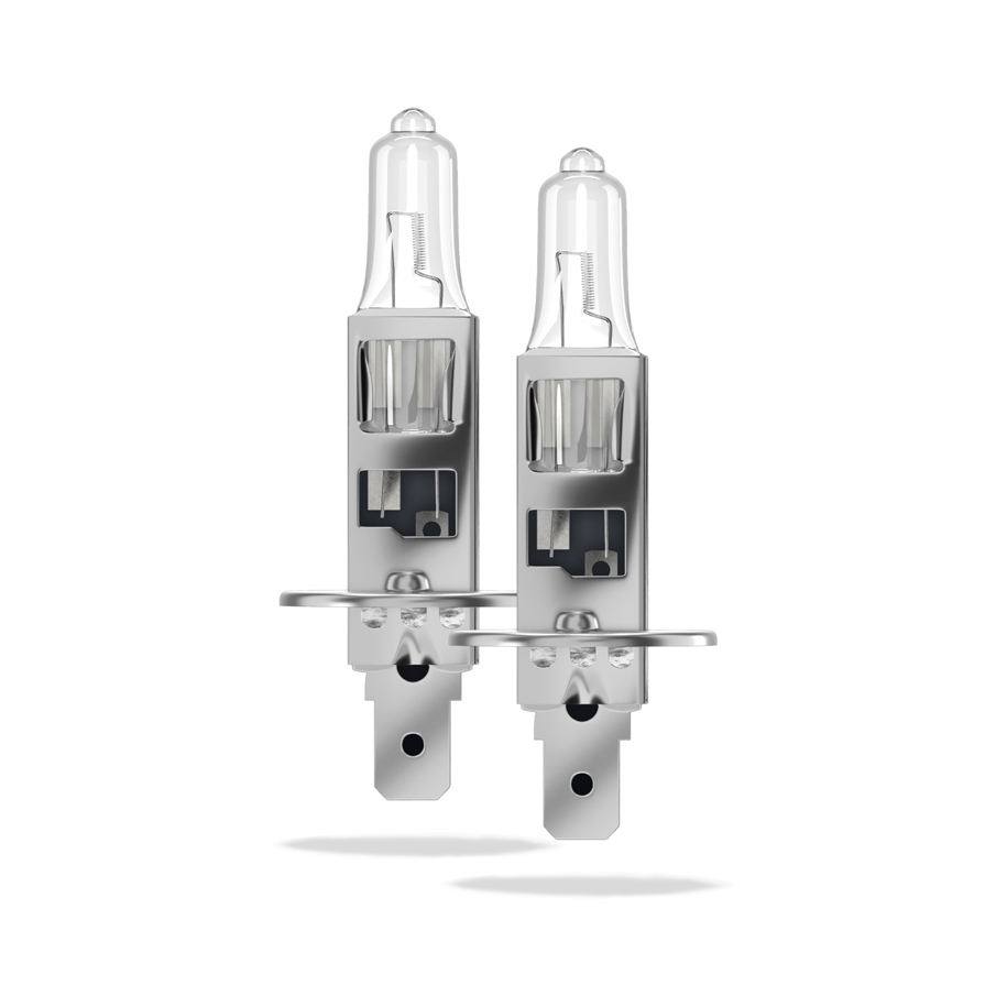 ALCA H1 Car Bulb 12V 55W +100%, Pack of 2