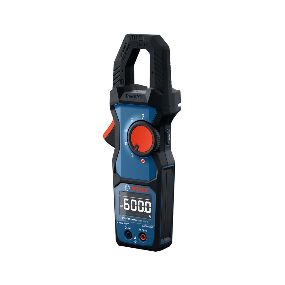Bosch Professional GMC 600-15 Clamp Meter, 600 A / 600 V, True RMS, IP54