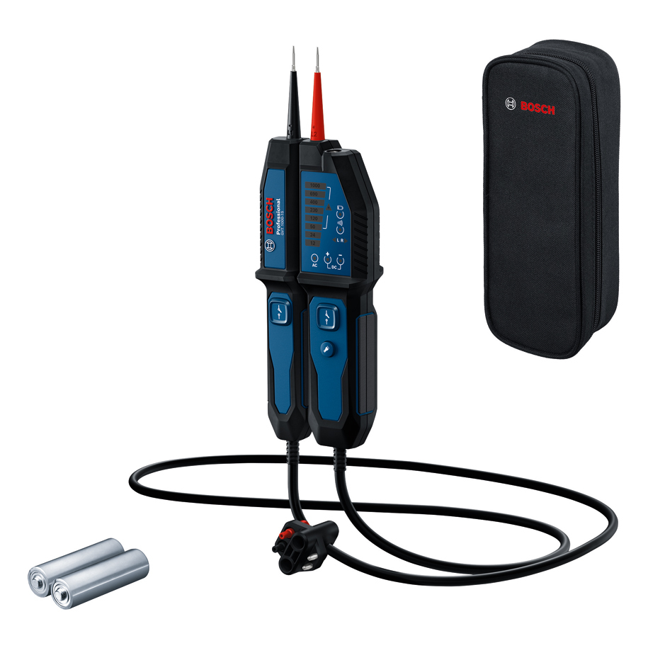 Тестер за напрежение BOSCH Professional GVT 1000-15, 1000 V AC/DC, IP65