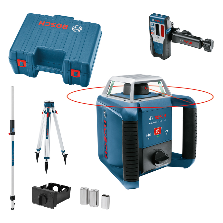 Bosch Professional GRL 400 H Rotary Laser Level for Outdoor Levelling