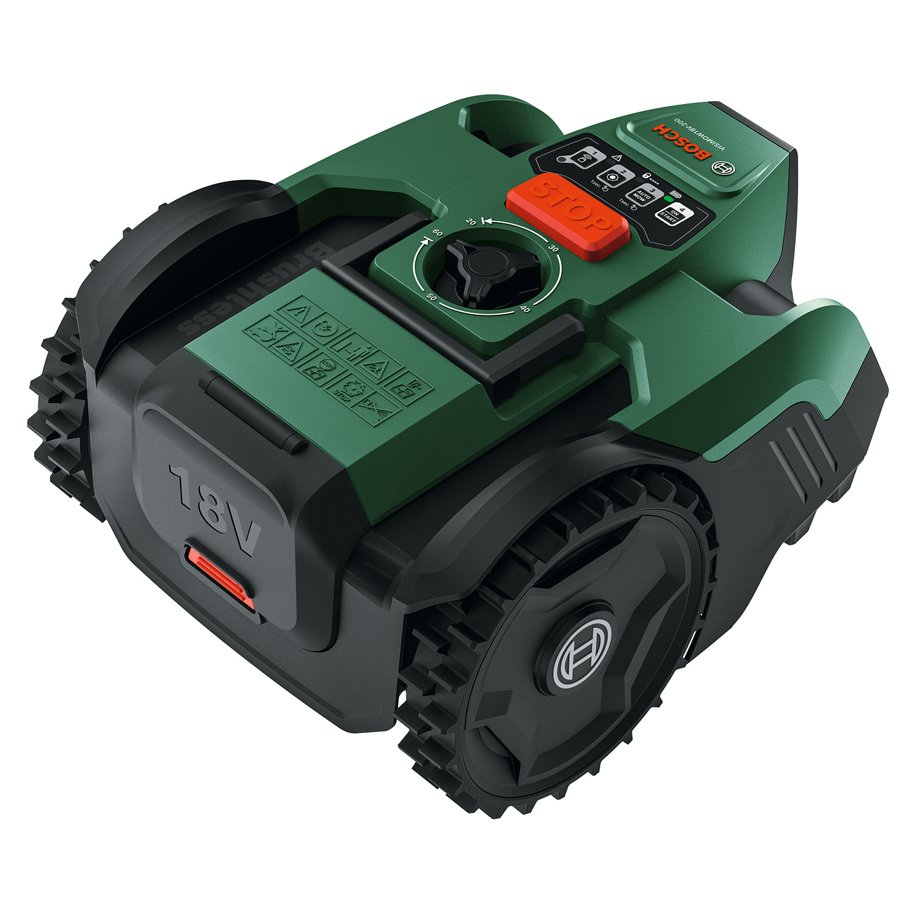 Акумулаторна косачка робот BOSCH VisiMow 200, 18 V, 1 x 5,0 Ah, ширина на косене 18 cm, до 200 m²