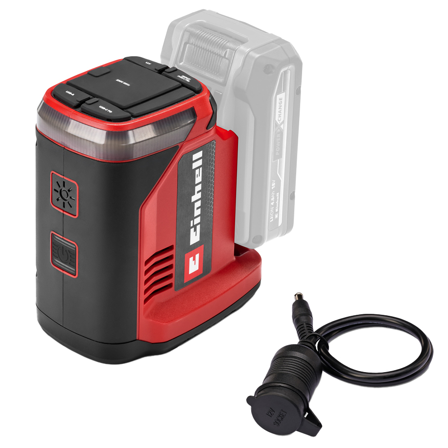 EINHELL E-ES18/150/1 Solo (TE-ES 18/150/1 Li-C-Solo) 18V Power X-Change Cordless Energy Station, 230V / 12V / USB, Bare Tool