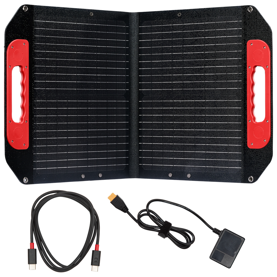 EINHELL 40 W Foldable Solar Panel with XT60, USB-A and USB-C (4530150)
