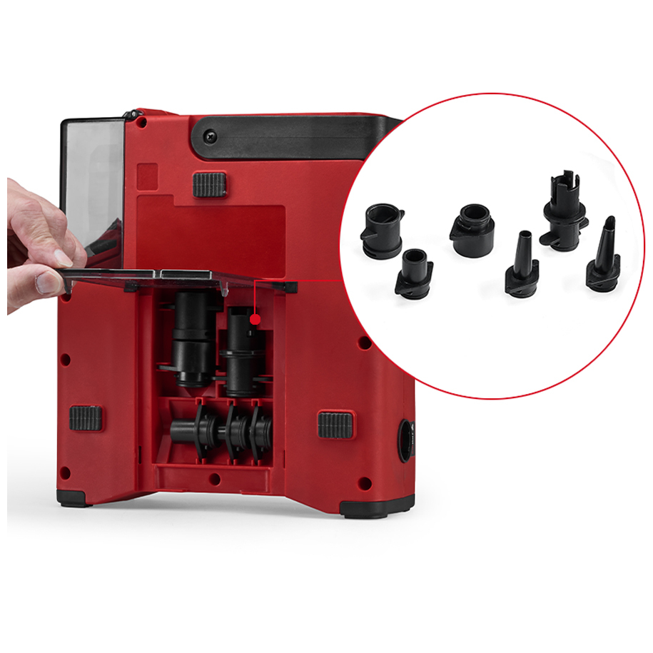 Two pumps in one housing — 380 l/min fill, 80 l/min pressurisation