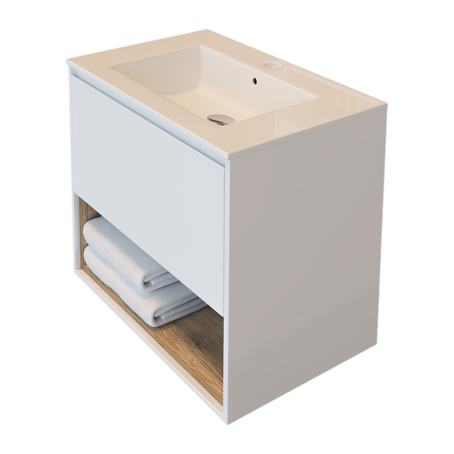 Linea 65 porcelain basin included