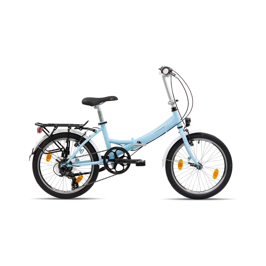 Велосипед CHRISSON FOLD BLUE 20" 102027, 6 скорости, стоманена рама