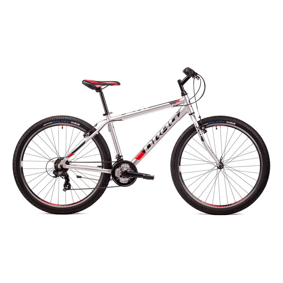 DRAG ZX1 TY-39 M 27.5" SIL/RED/BK Mountain Bike, 18 Speeds, Aluminium Frame
