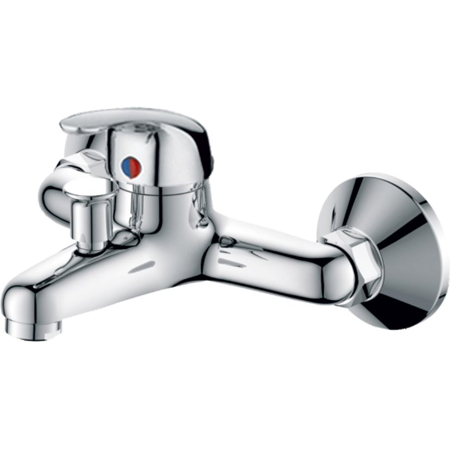 Смесител за вана и душ INTER CERAMIC СОФИЯ ICF 6342039, стенен, месинг, хром, с душ слушалка