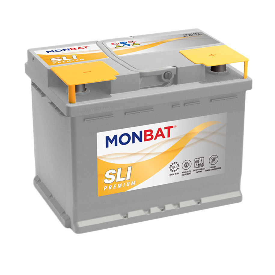 MONBAT SLI PREMIUM 65 Ah 12 V Car Battery, 600 A Cold Cranking