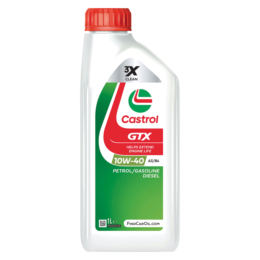 Моторно масло Castrol GTX Ultraclean 10W-40 A3/B4, полусинтетично, 1 л