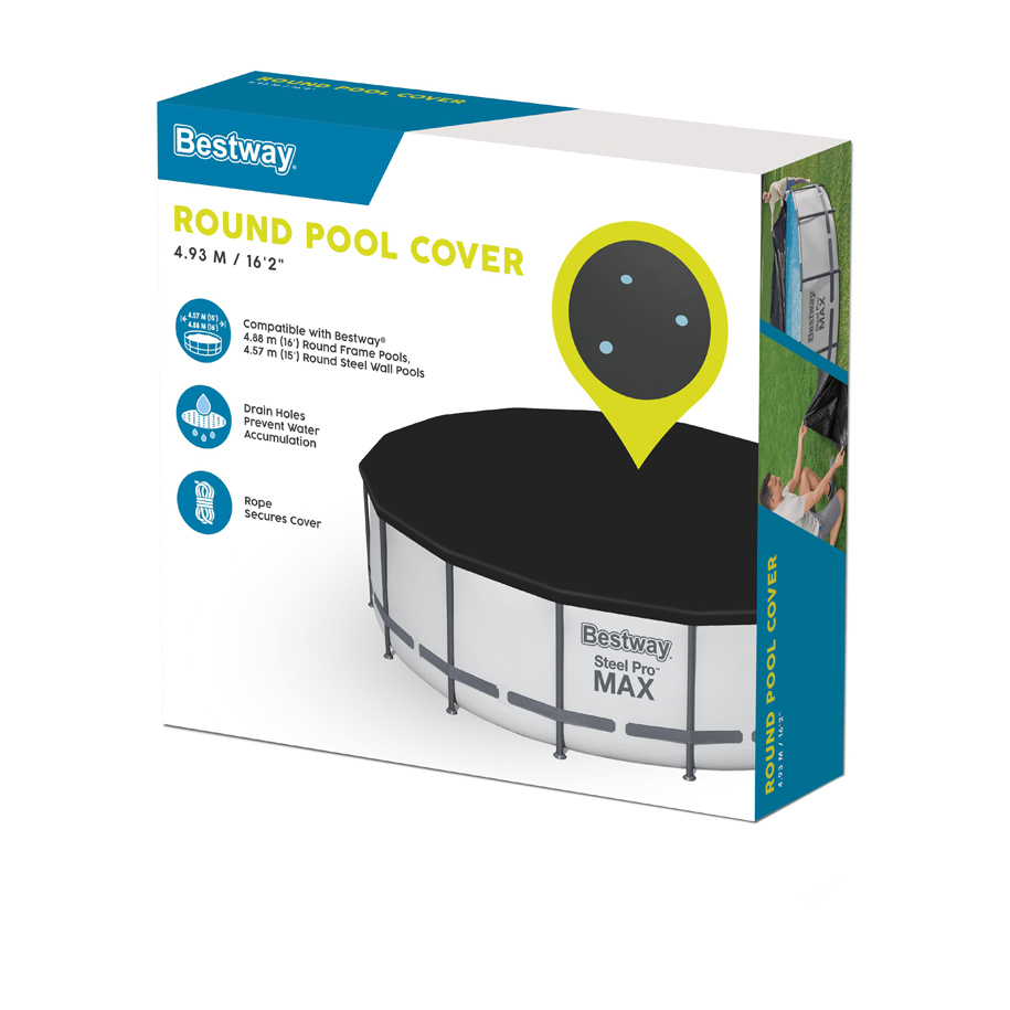 Bestway 58249 Pool Cover for Ø488 cm Above-Ground Pools