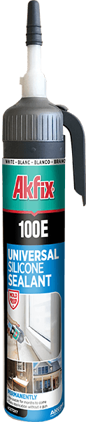 Akfix 100E универсален силиконов уплътнител, бял, 280 ml